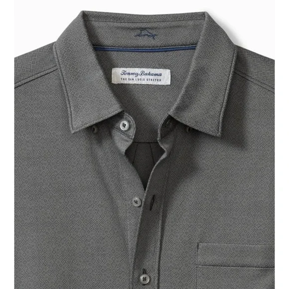Tommy Bahama Men's San Lucio Diamond Isles Shirt Turbulence Size XXL 2XL NEW